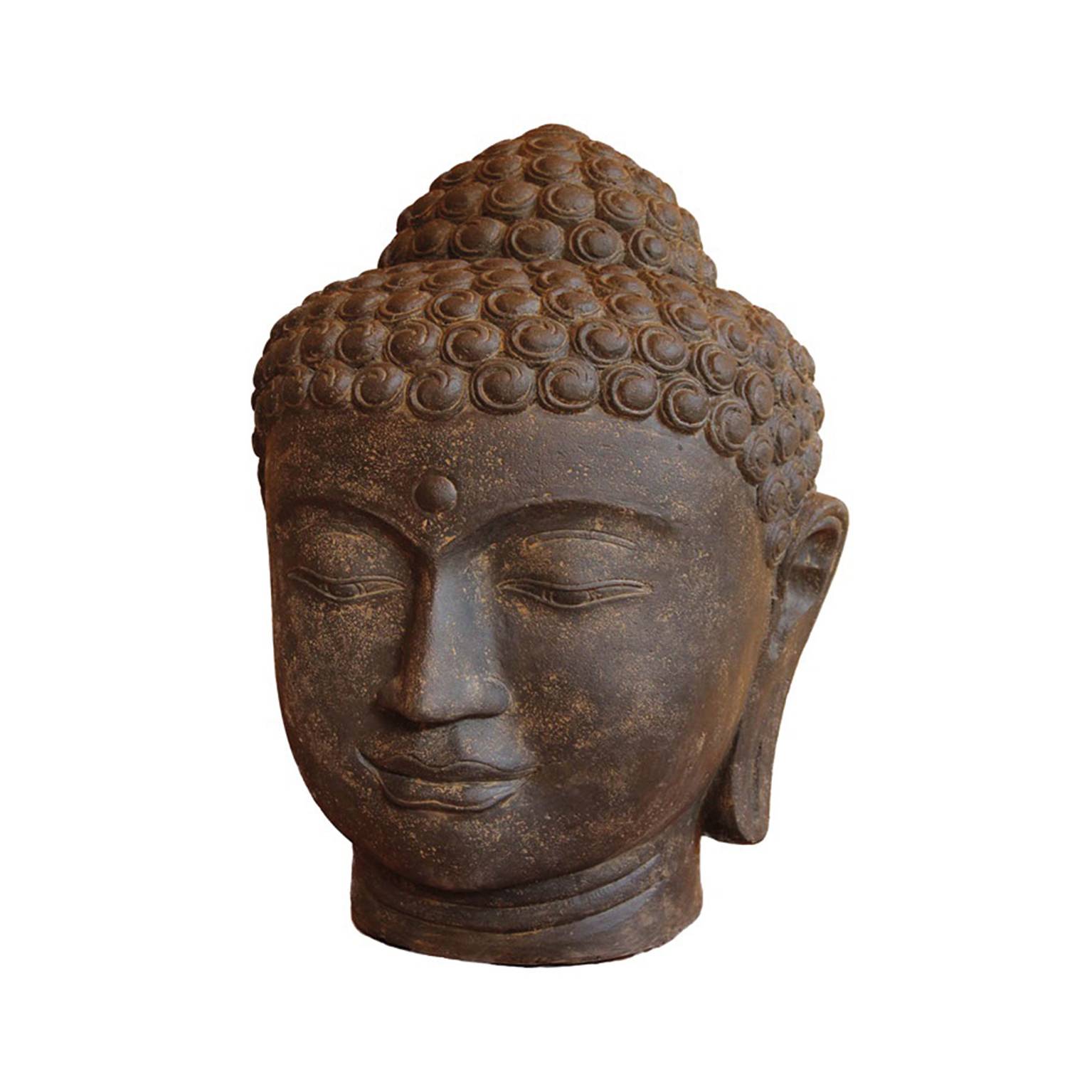 Décoriale - Estatua cabeza de Buda L.35 x l.32 x H.50 cm - Imagen 4
