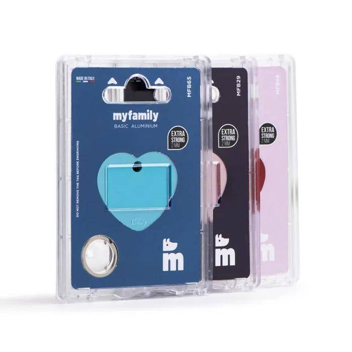 MYFAMILY - MEDAILLE BASIC GRAND COEUR CHROME - Imagen 1