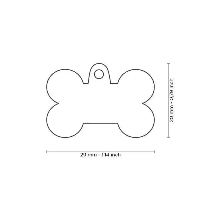 MYFAMILY - MEDAILLE BASIC PETIT OS CHROME - Imagen 2