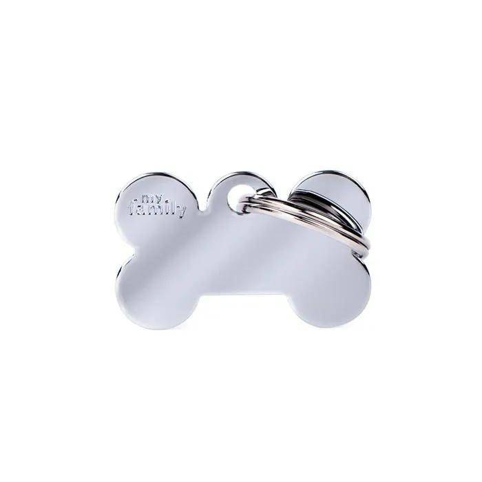 MYFAMILY - MEDAILLE BASIC PETIT OS CHROME - Imagen 1