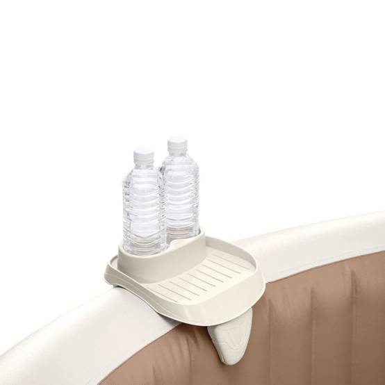 Intex - Porte-verre amovible en PVC de couleur beige L.26 x l.22 x H.18 cm - INTEX - Image 5