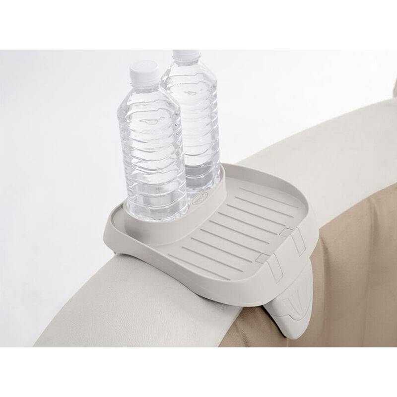 Intex - Porte-verre amovible en PVC de couleur beige L.26 x l.22 x H.18 cm - INTEX - Imagen 4