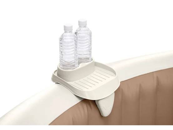Intex - Porte-verre amovible en PVC de couleur beige L.26 x l.22 x H.18 cm - INTEX - Image 2