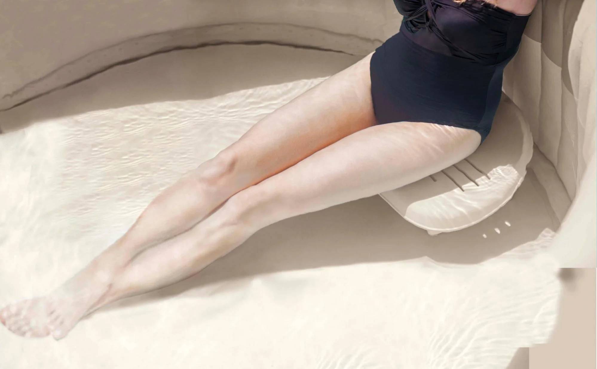 Siège pour spa gonflable PVC beige L.47 x l.36 x H.22 cm – INTEX - Image 4