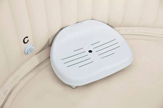 Siège pour spa gonflable PVC beige L.47 x l.36 x H.22 cm – INTEX - Image 5