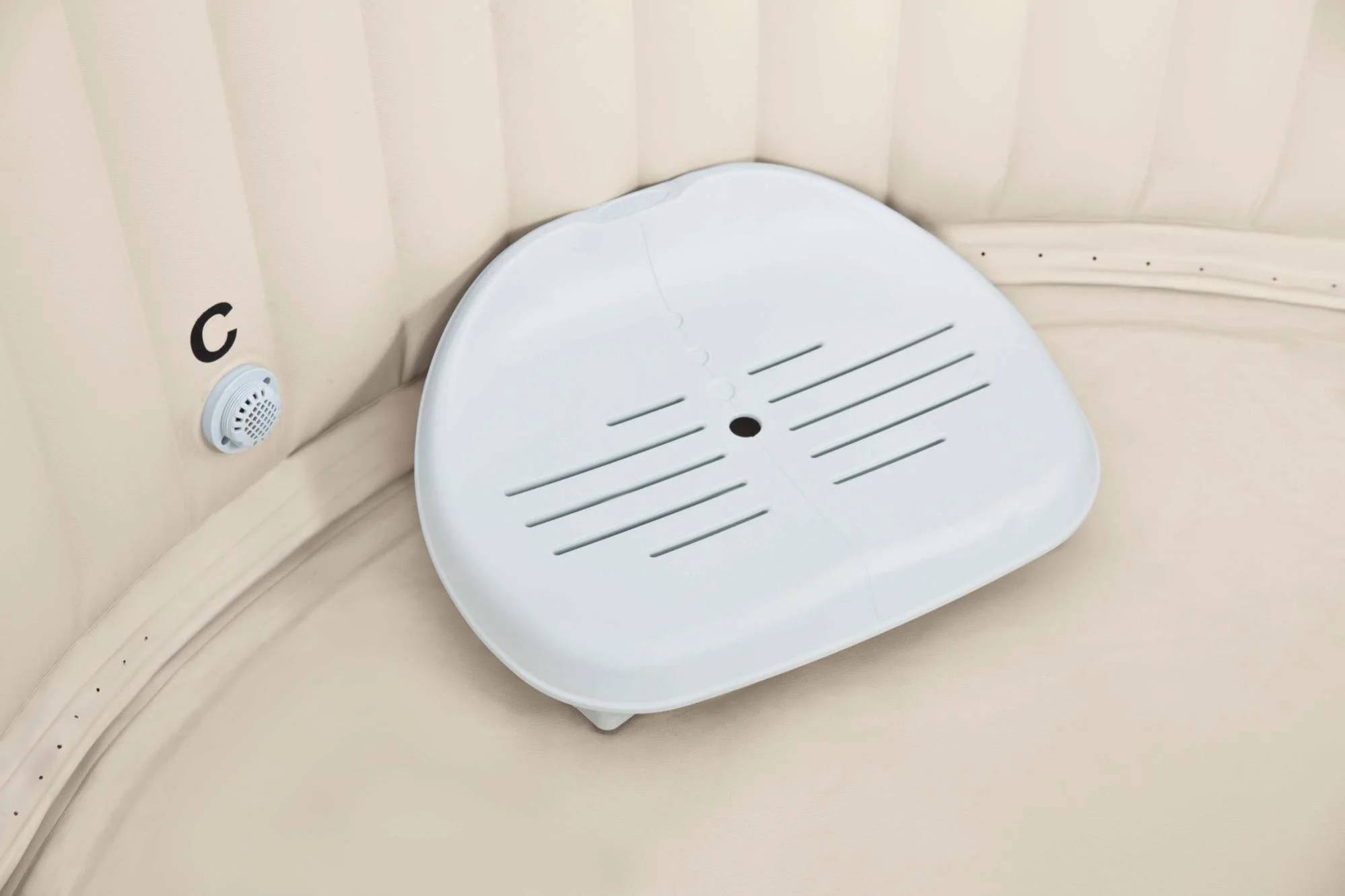 Siège pour spa gonflable PVC beige L.47 x l.36 x H.22 cm – INTEX - Image 5