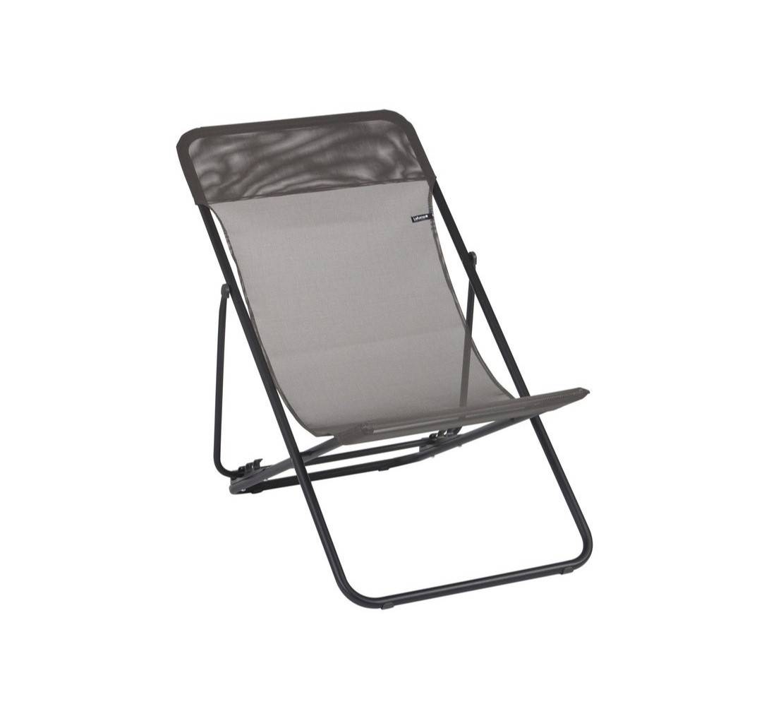 Lafuma-Mobilier - Maxi Transat de jardin acier batyline graphite Lafuma Mobilier - Image 2