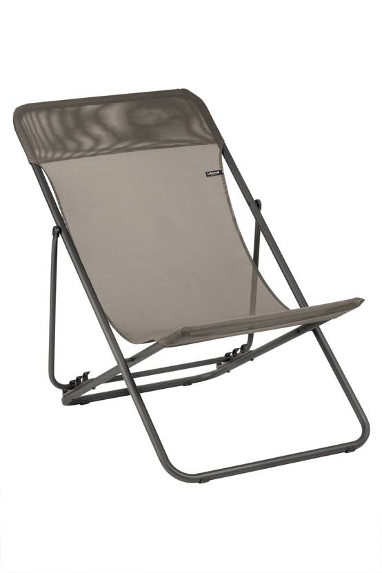 Lafuma-Mobilier - Maxi Transat de jardin acier batyline graphite Lafuma Mobilier - Image 3