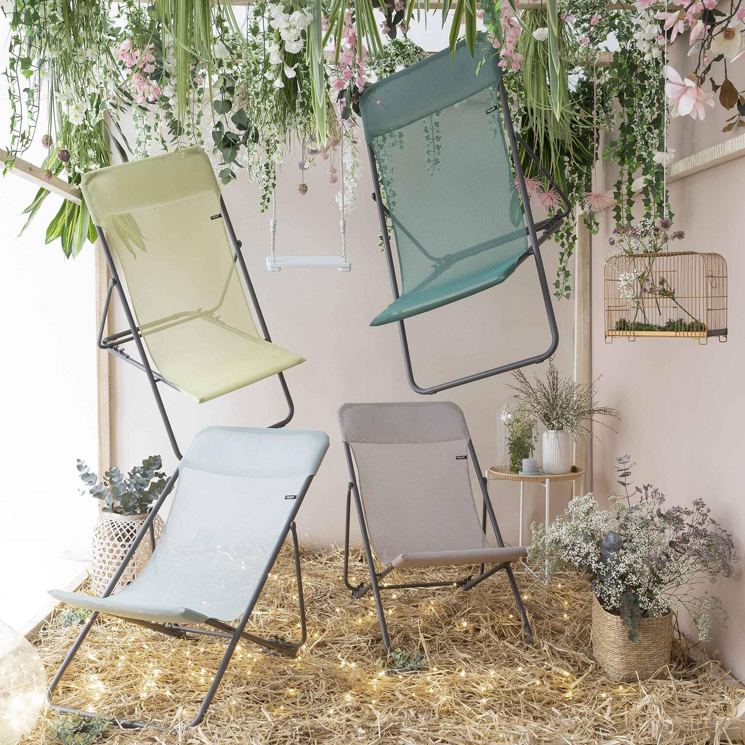 Lafuma-Mobilier - Maxi Transat de jardin acier batyline graphite Lafuma Mobilier - Image 4