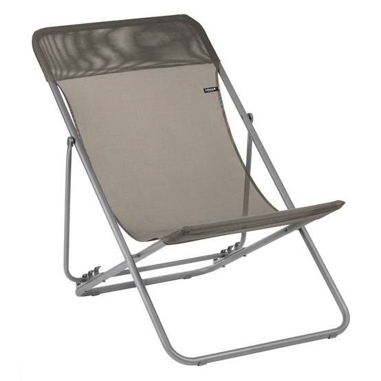 Lafuma-Mobilier - Maxi Transat de jardin acier batyline graphite Lafuma Mobilier - Image 7