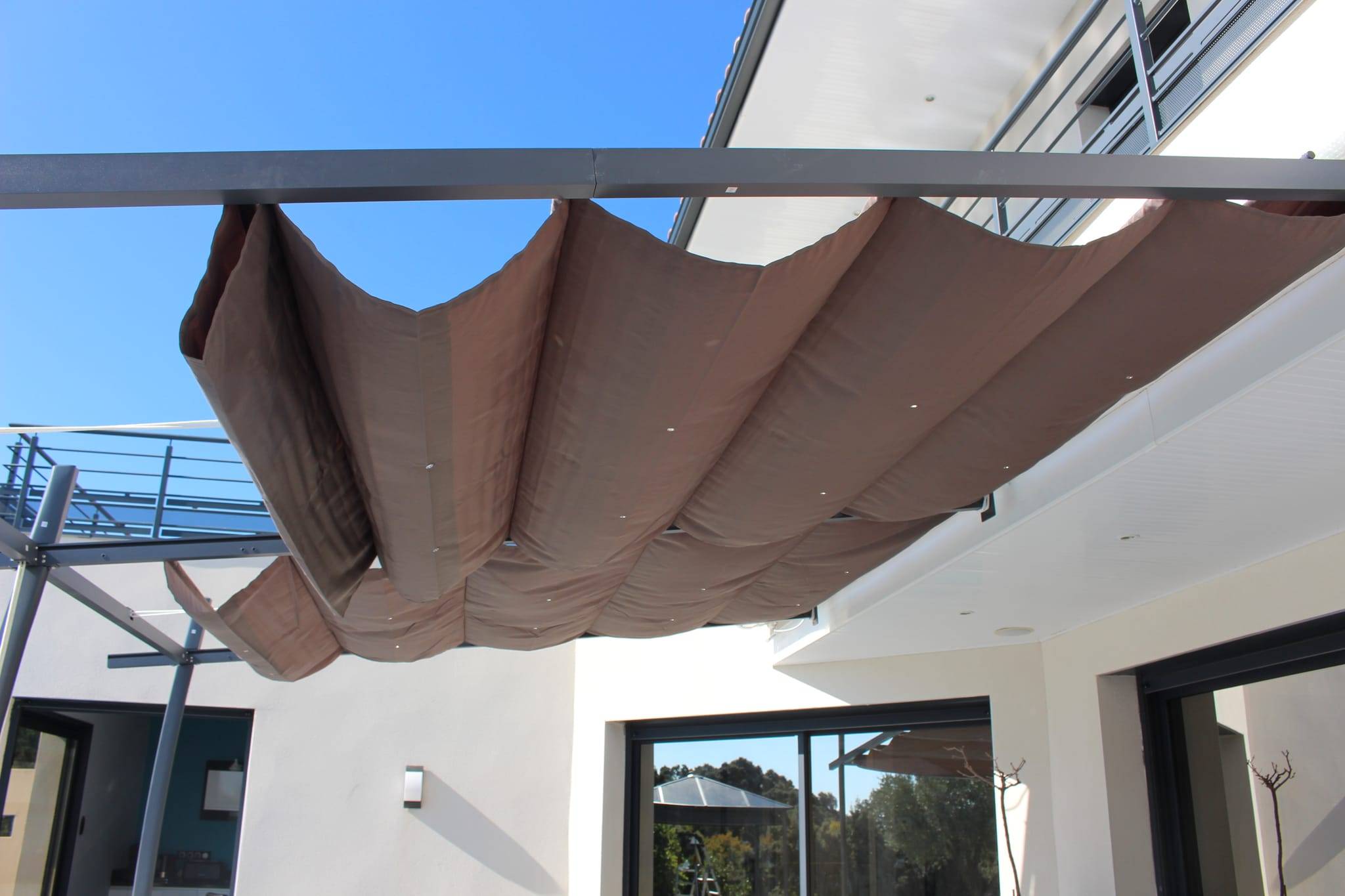 Couleurs du monde - Toldo corredero para extensión de pérgola Solea L.2 x l.3,35 m