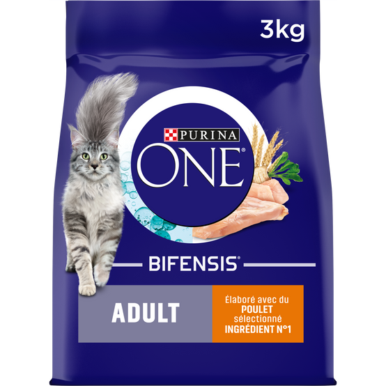 Purina One - Croquettes chat Adulte Poulet 3 kg - PURINA ONE - Image 1