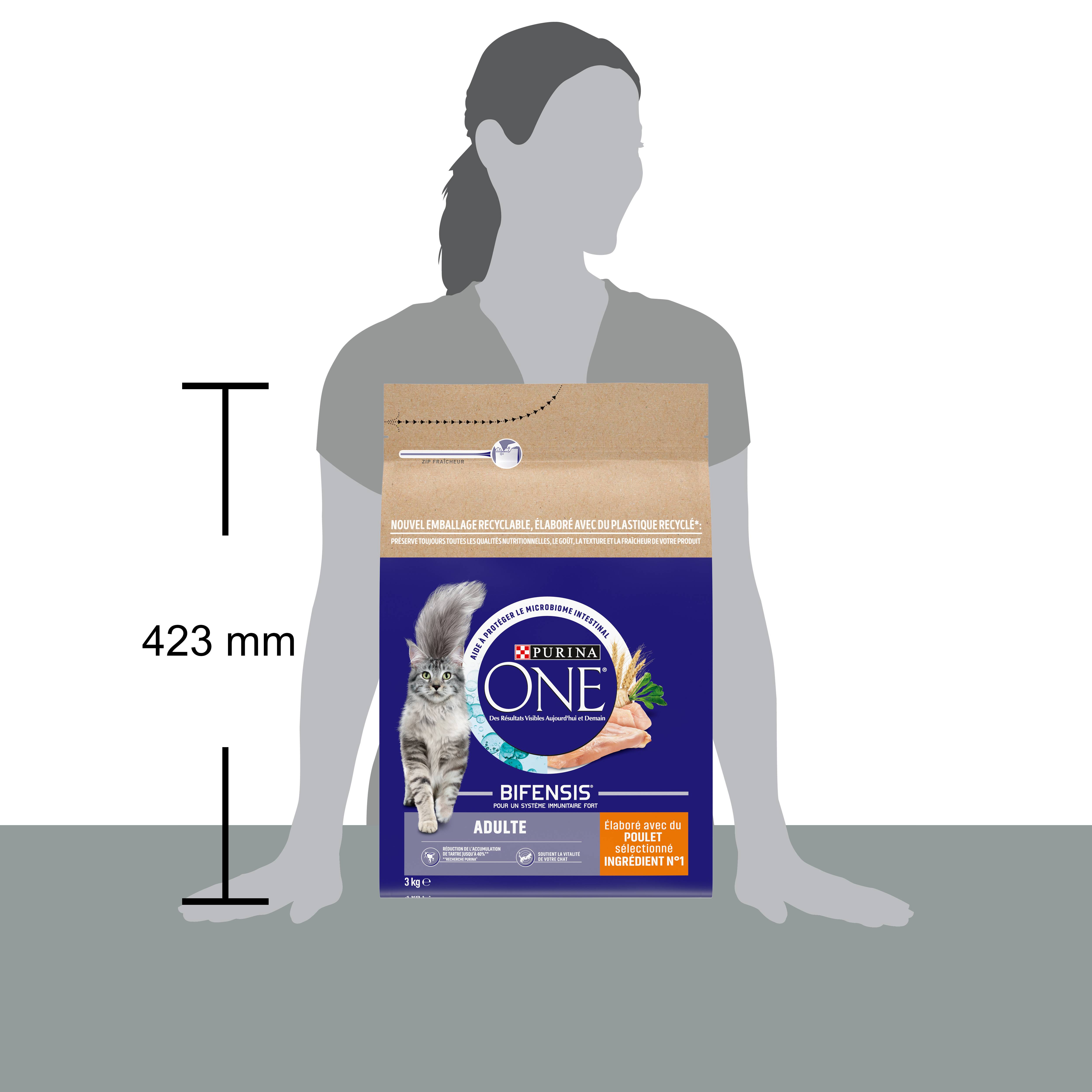 Purina One - Croquettes chat Adulte Poulet 3 kg - PURINA ONE - Imagen 8