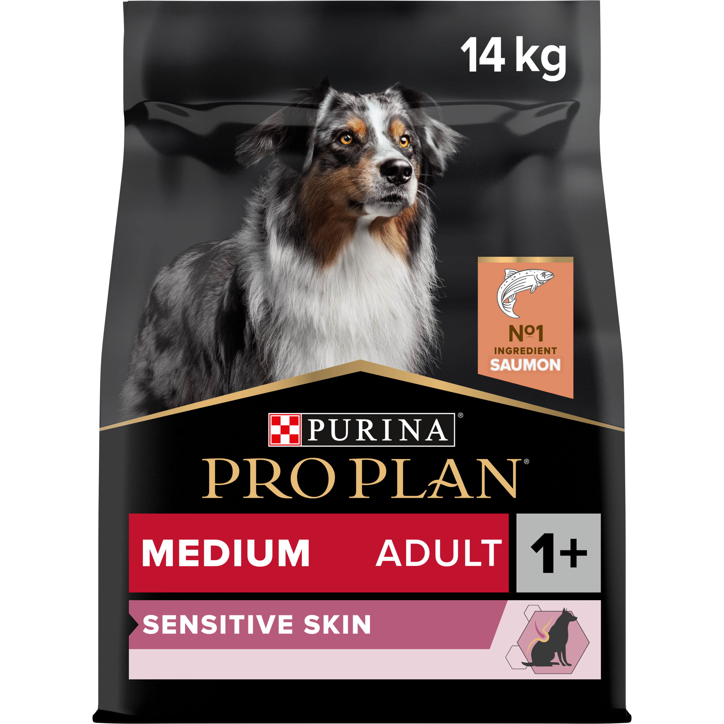 Purina Pro Plan - Croquettes chien Adulte Sensitive Skin 14kg – PRO PLAN - Imagen 1