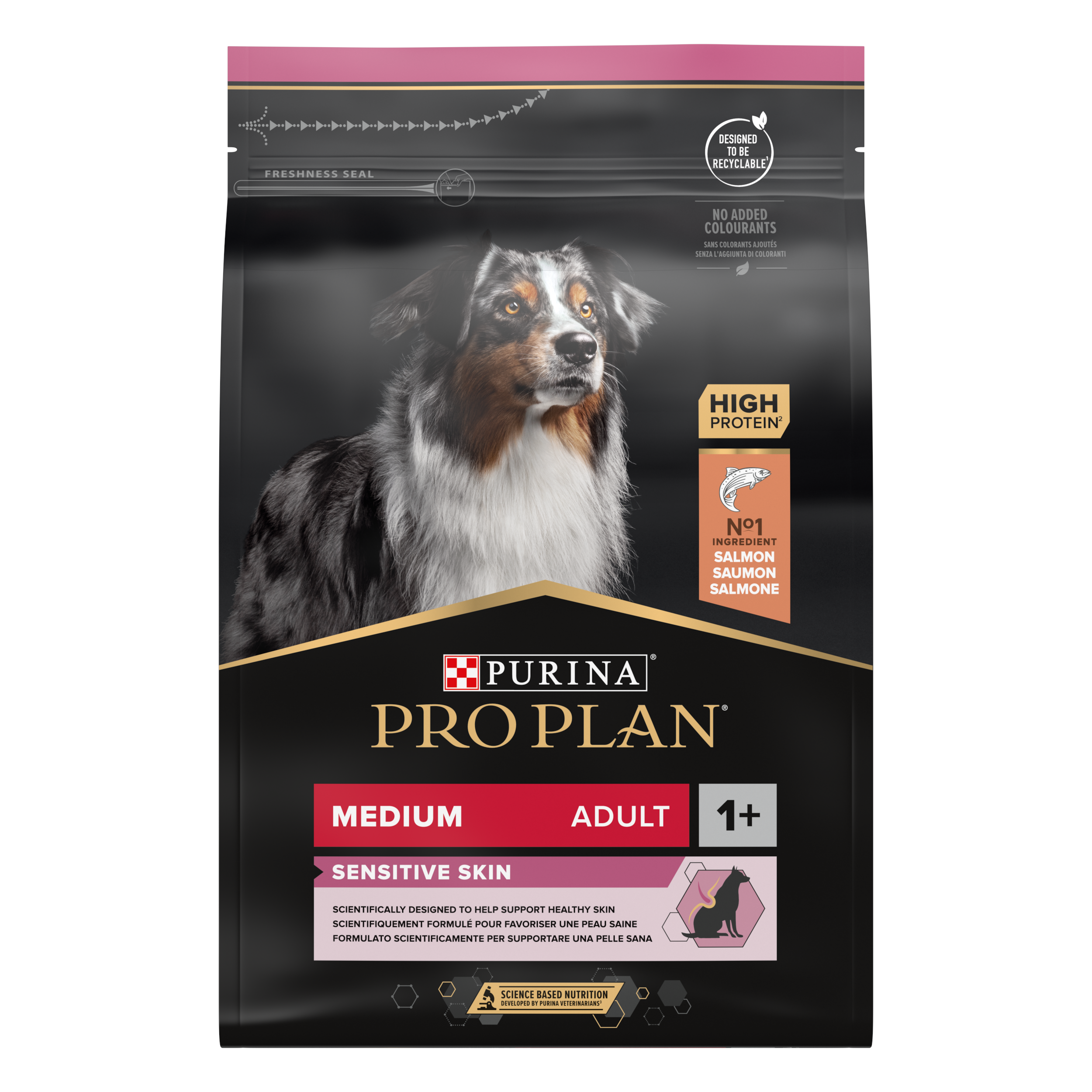 Purina Pro Plan - Croquettes chien adulte Medium Sensitive Skin 3 kg - PRO PLAN - Imagen 9