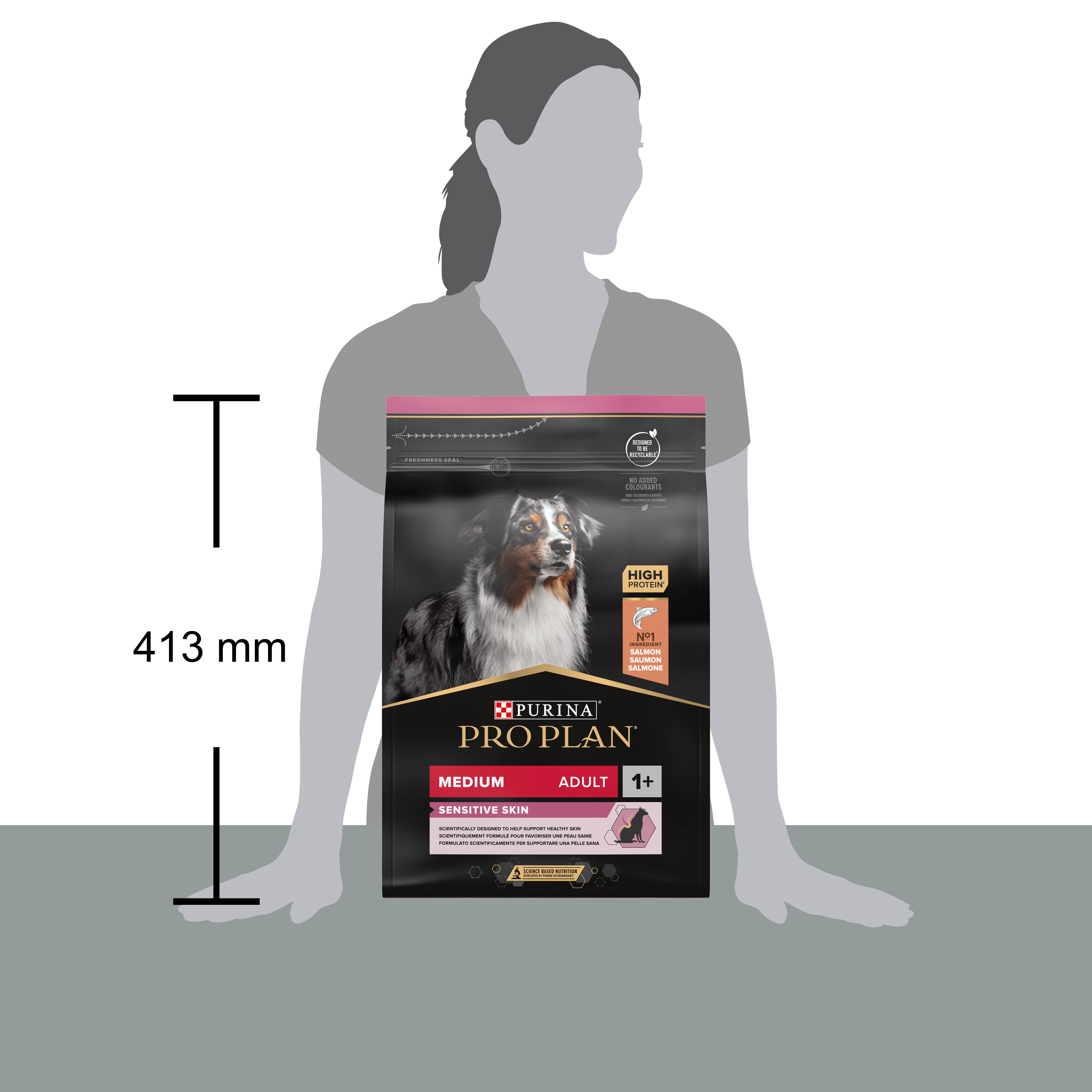 Purina Pro Plan - Croquettes chien adulte Medium Sensitive Skin 3 kg - PRO PLAN - Image 8