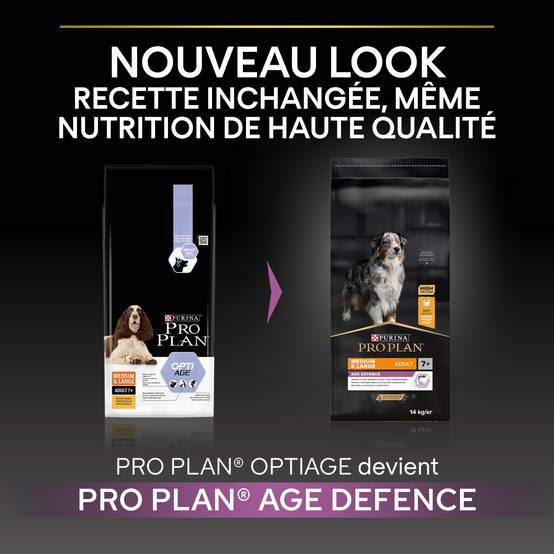 Purina Pro Plan - Croquettes chien Medium Adulte 7+ Poulet 14 kg - PRO PLAN - Image 3