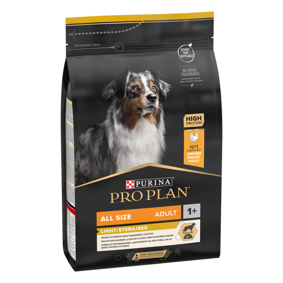 Purina Pro Plan - Croquettes chien Adulte Light Stérilisé Poulet 3 kg - PRO PLAN - Image 1