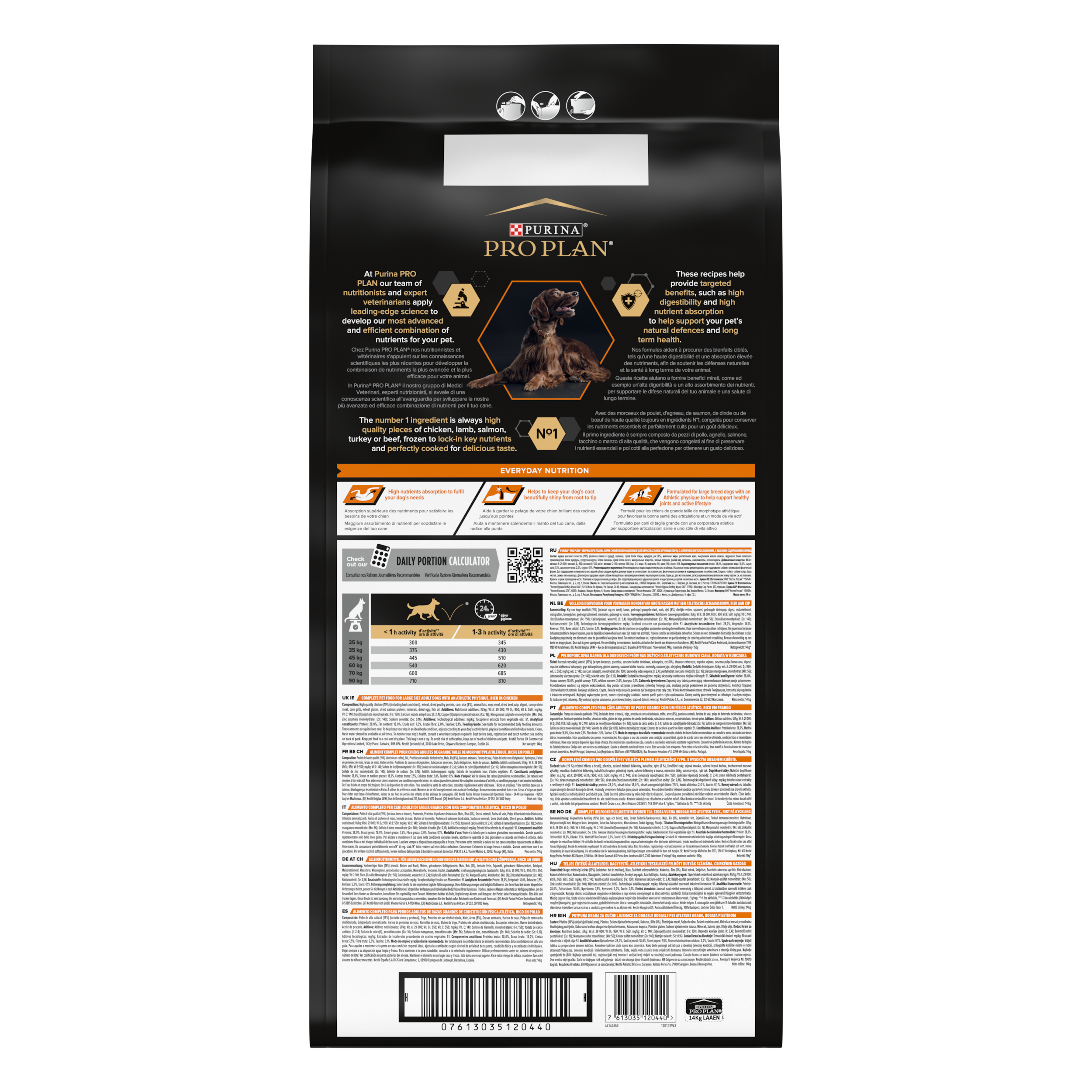 Purina Pro Plan - Croquettes Chien Large Athletique poulet 14 kg - PRO PLAN - Imagen 6