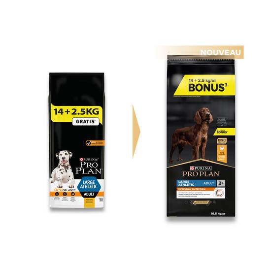 Purina Pro Plan - Croquettes chien Large Adulte Athletic 14 kg + 2 kg offerts - PRO PLAN - Image 2