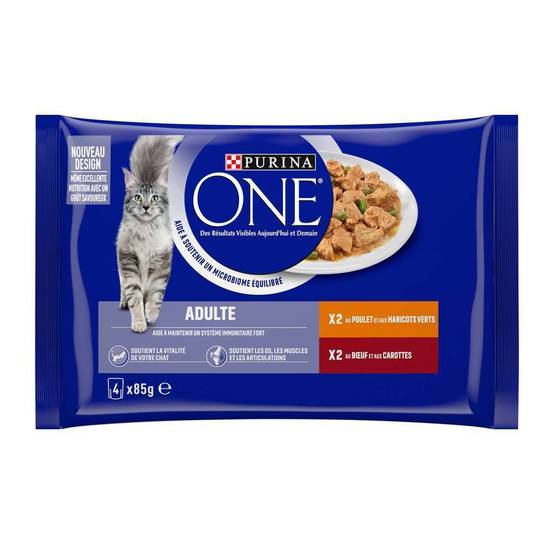 Purina One - Effilés sauce chat Adulte Poulet Bœuf 4x85g - PURINA ONE - Image 13