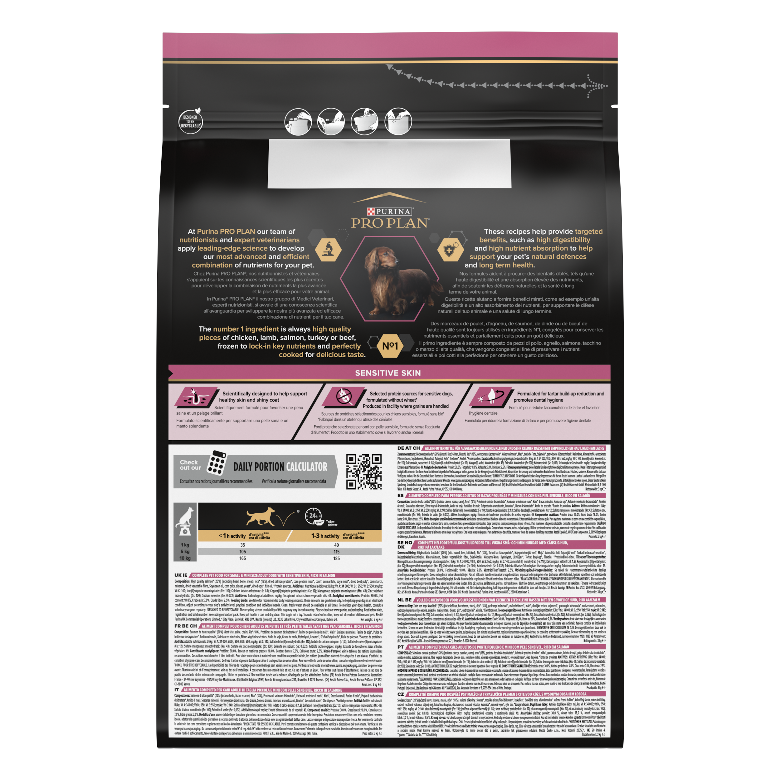 Purina Pro Plan - Croquettes chien Adulte Peau Sensible Saumon 3 kg - PRO PLAN - Image 12