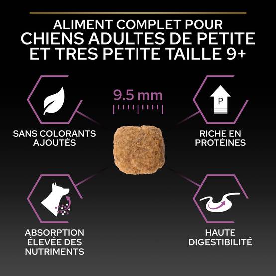 Purina Pro Plan - Croquettes petit chien Adulte 9+ Poulet 3KG - PRO PLAN - Image 4