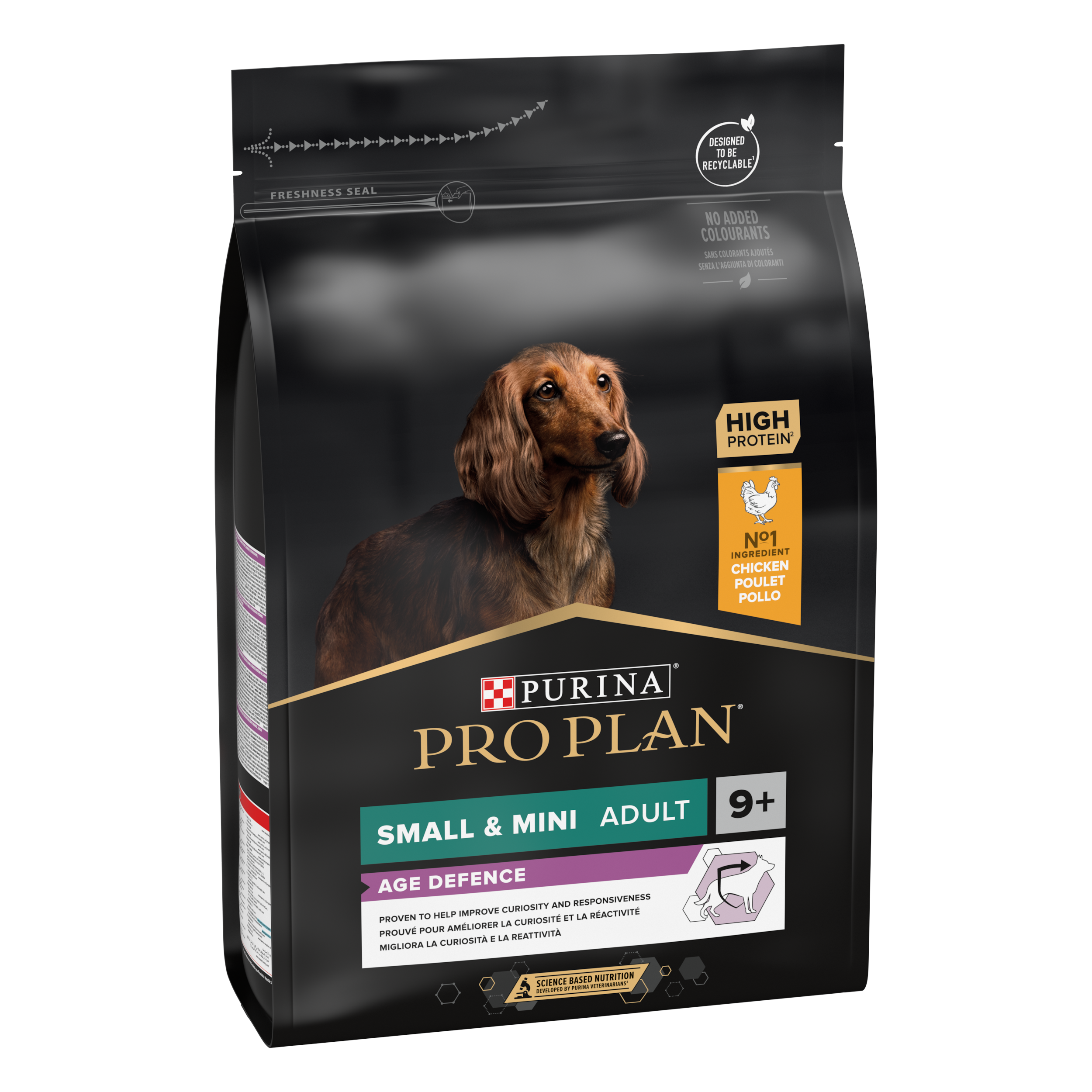 Purina Pro Plan - Croquettes petit chien Adulte 9+  Poulet 3KG - PRO PLAN