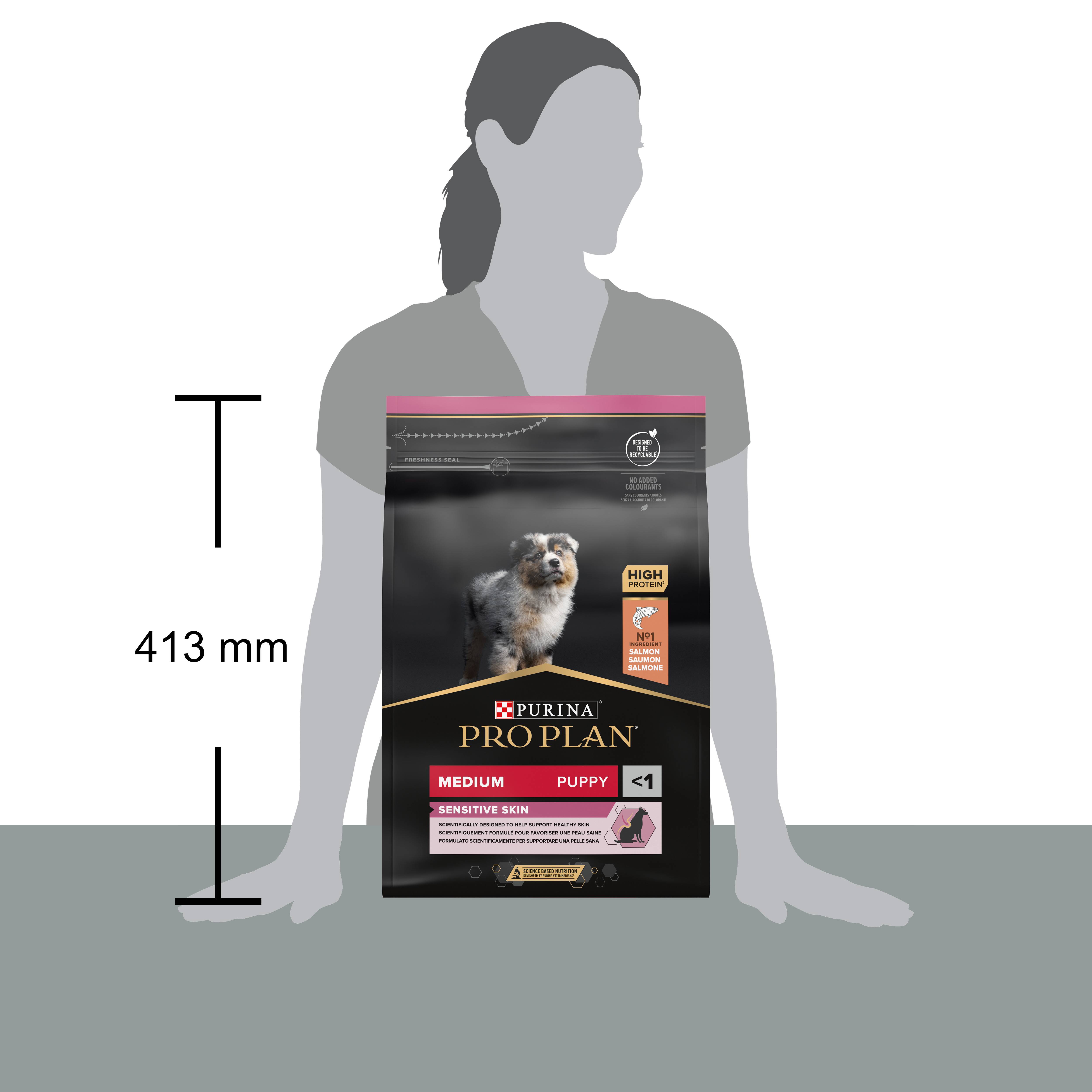 Purina Pro Plan - Croquettes chiot Sensitive Skin 3 kg  - PRO PLAN - Image 5