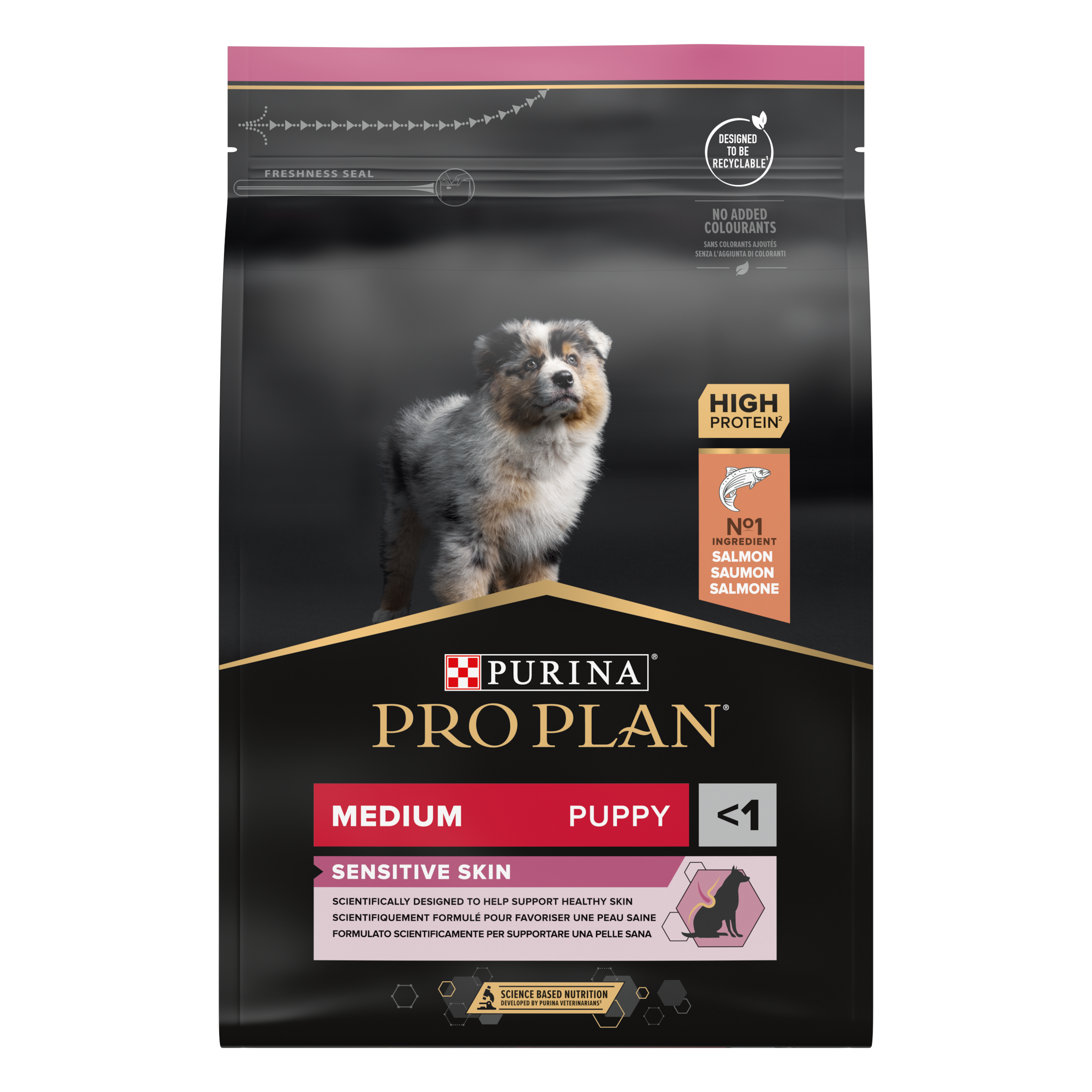 Purina Pro Plan - Croquettes chiot Sensitive Skin 3 kg - PRO PLAN - Image 1
