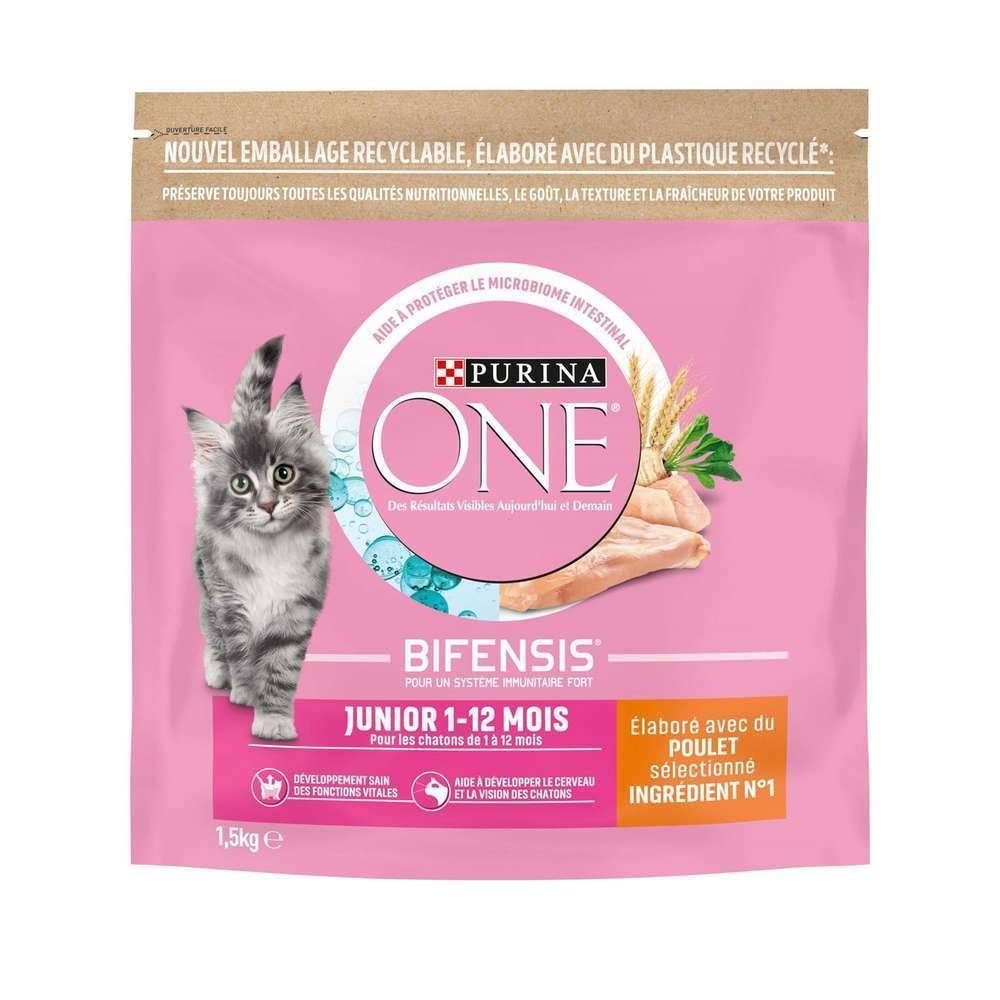 Purina One - Croquettes chaton Poulet Céréales 1,5 kg  – PURINA ONE