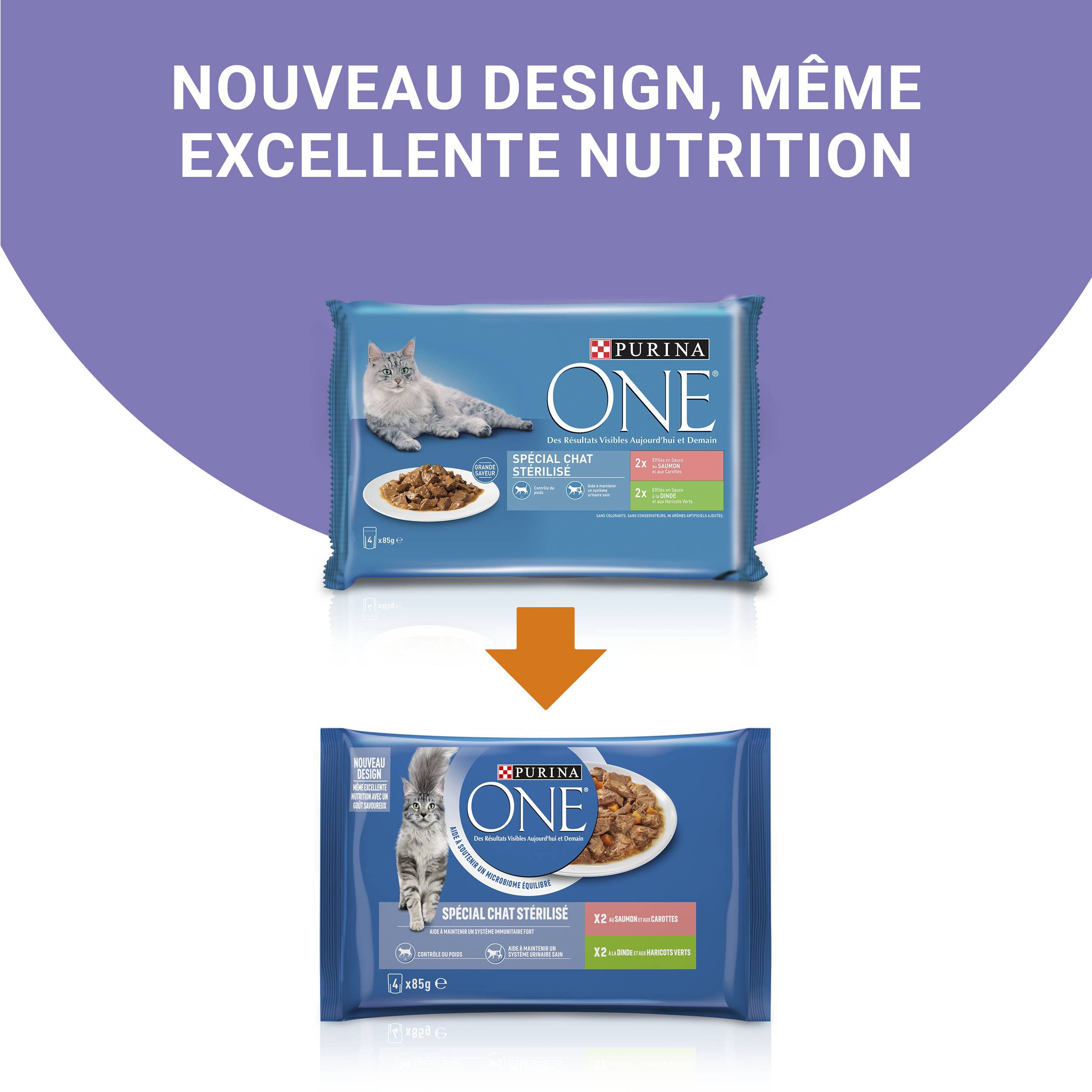 Purina One - Effilés sauce chat Stérilisé 4x85 g - PURINA ONE - Imagen 8