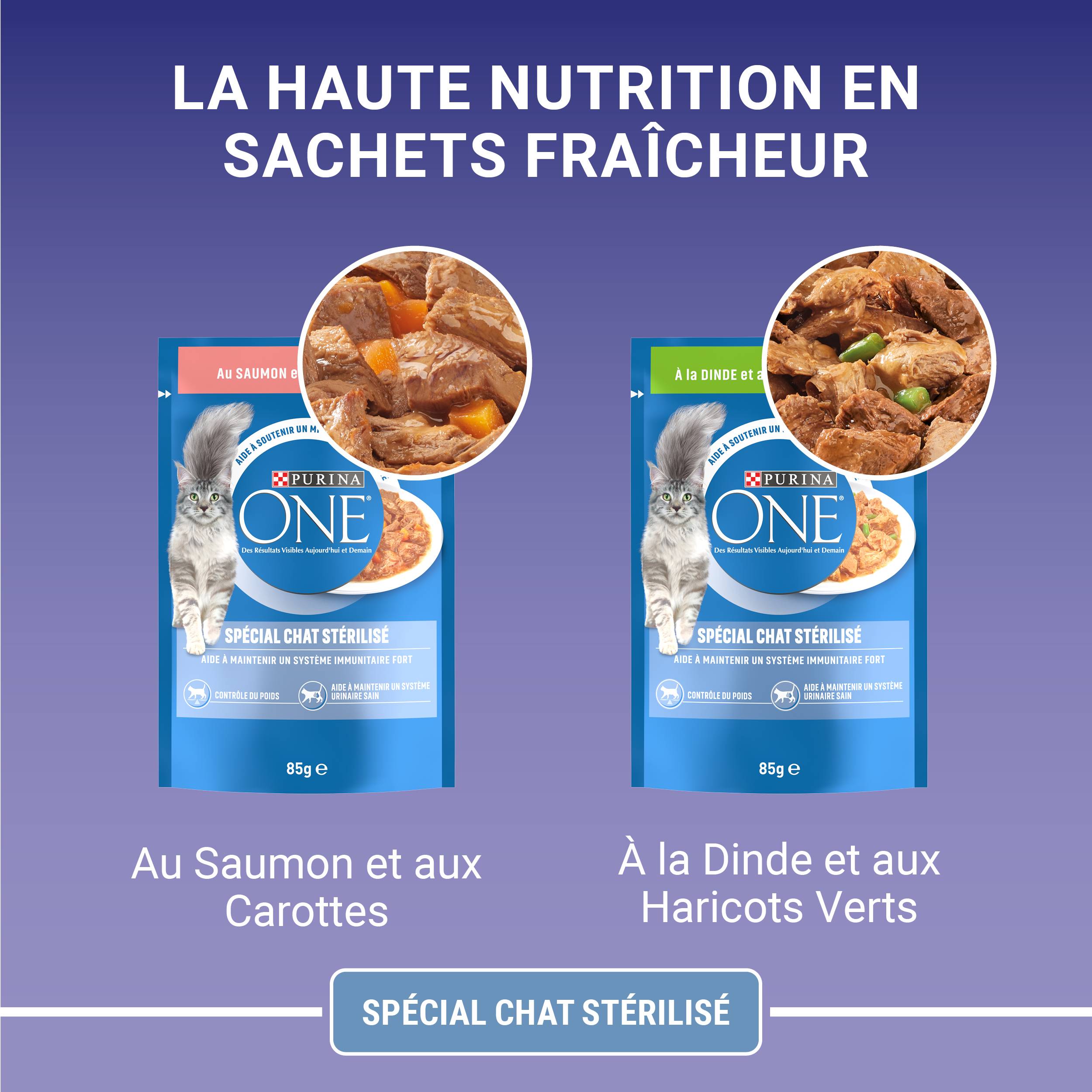 Purina One - Effilés sauce chat Stérilisé 4x85 g - PURINA ONE - Imagen 5