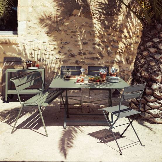 Fermob - Table de jardin carrée pliante acier carbone 8 personnes Cargo Fermob - Image 3
