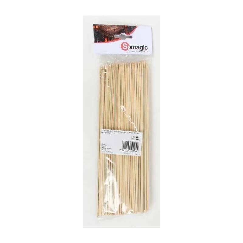 Somagic - 100 brochettes bambou - Image 1