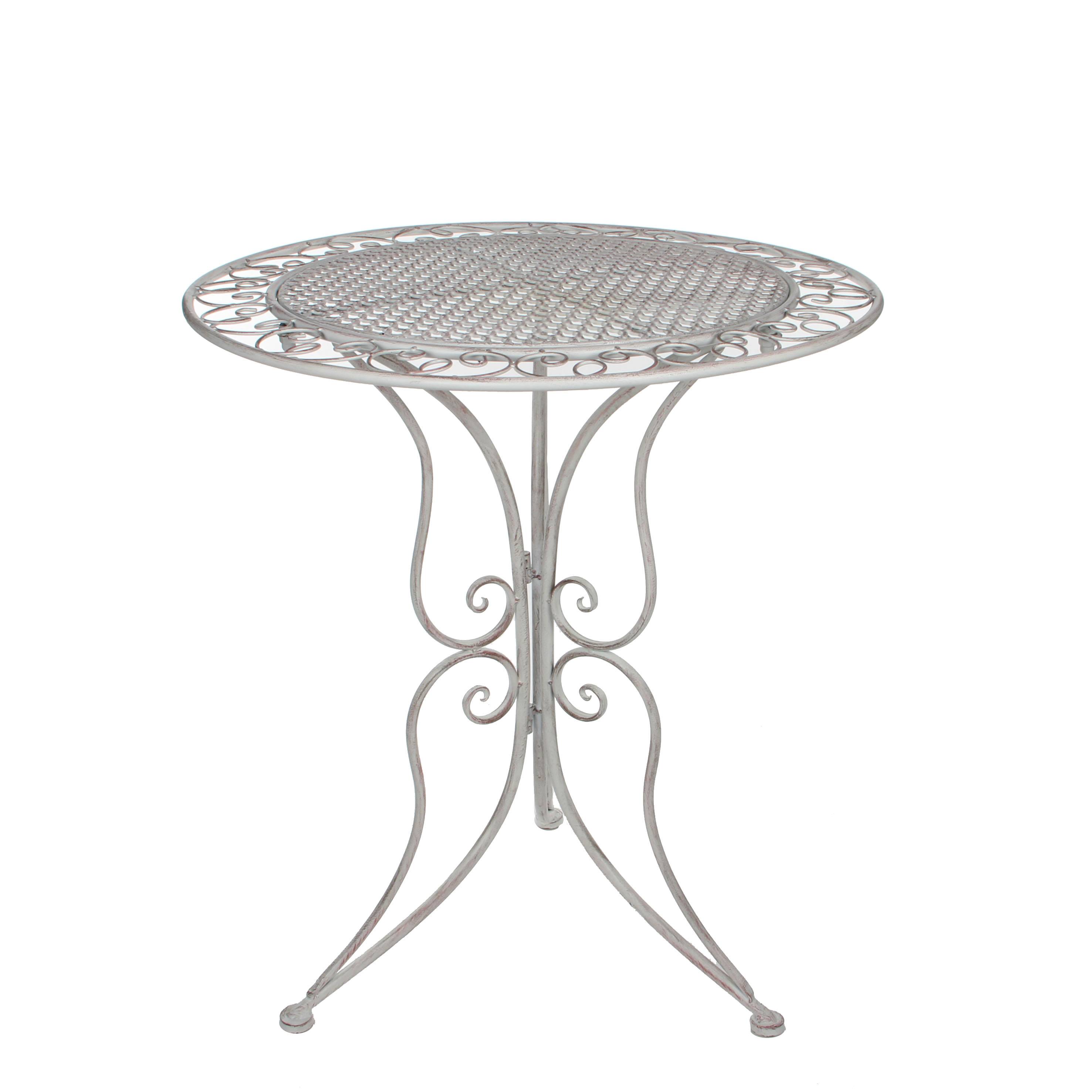 Mica Décoration - Mica Décoration - Provence Table Blanc - Ø.60 x H.70 cm