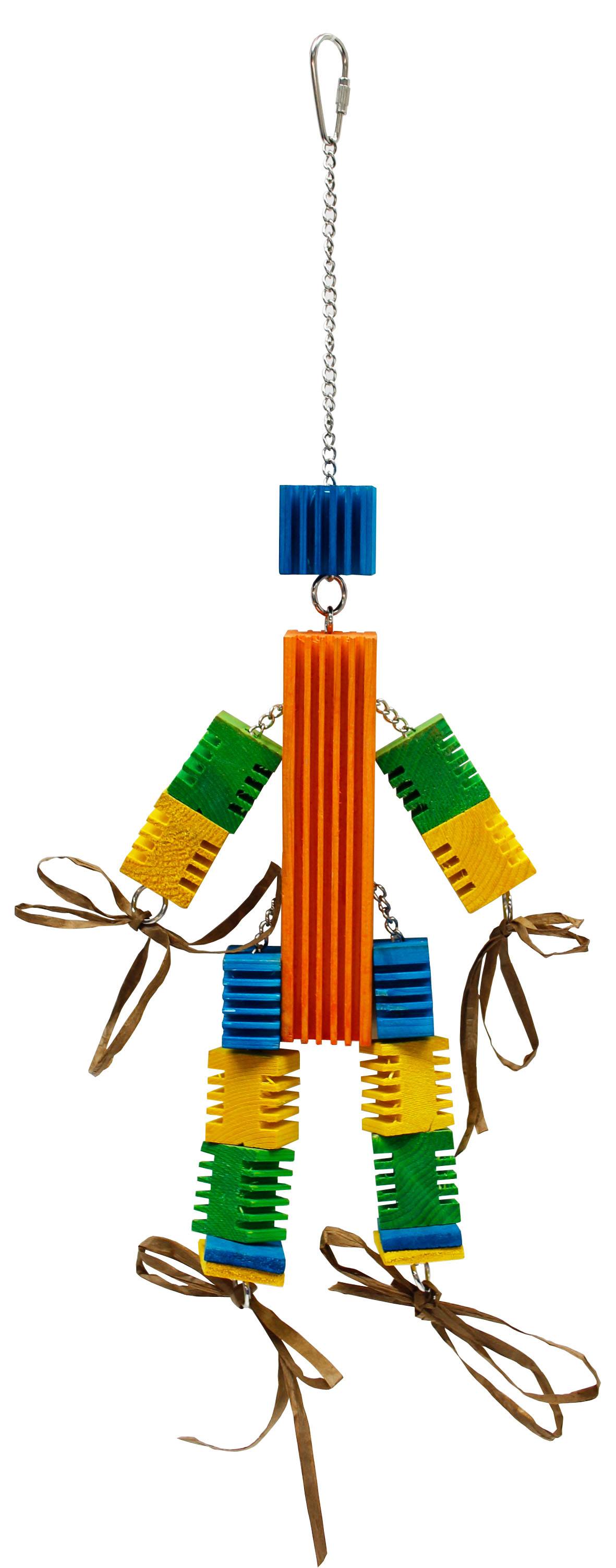 United Bird - Jouet oiseau Wood Man - L.14 x l.7 x H.43 cm