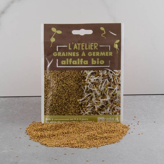 Graines à germer bio Alfalfa - RADIS ET CAPUCINE - Image 2