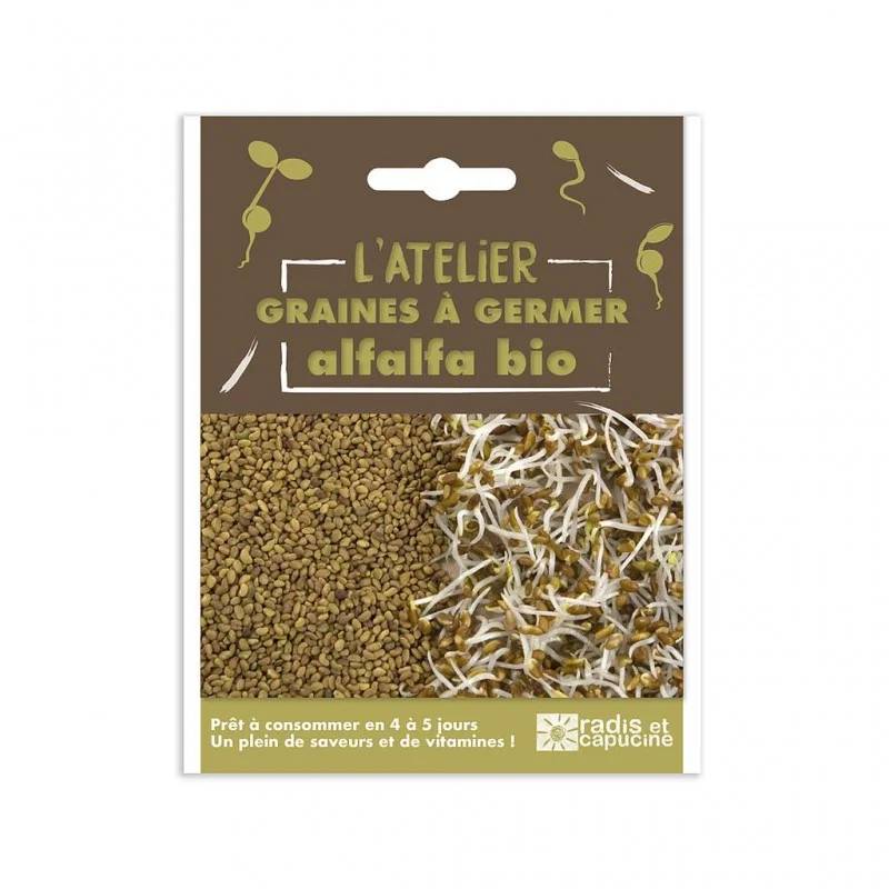 Graines à germer bio Alfalfa - RADIS ET CAPUCINE - Image 4