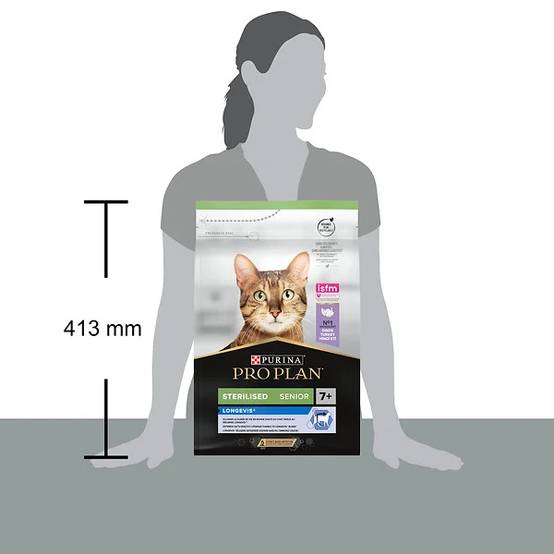 Purina Pro Plan - Croquettes chat Adulte 7+ Stérilisé Dinde3 kg - PRO PLAN - Image 3