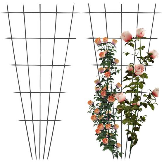 Treillis décoratif en acier marron éventail – VITIS IN SITU - Image 4
