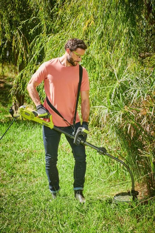 Ryobi - Débroussailleuse électrique Acier Vert 1200 W l. 26 cm H. 140 cm – RYOBI - Imagen 4