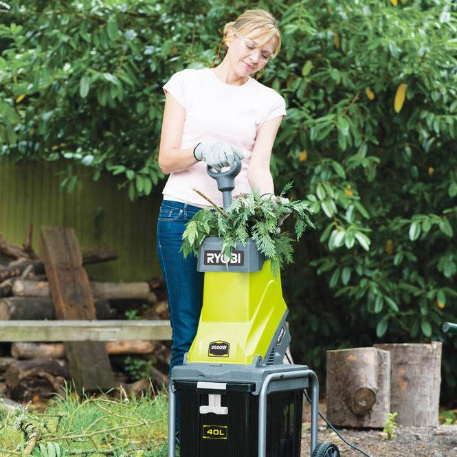 Ryobi - Broyeur de végétaux électrique 2500 W 45 mm RSH2545B - RYOBI - Imagen 6
