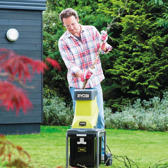 Ryobi - Broyeur de végétaux électrique 2500 W 45 mm RSH2545B - RYOBI - Imagen 8