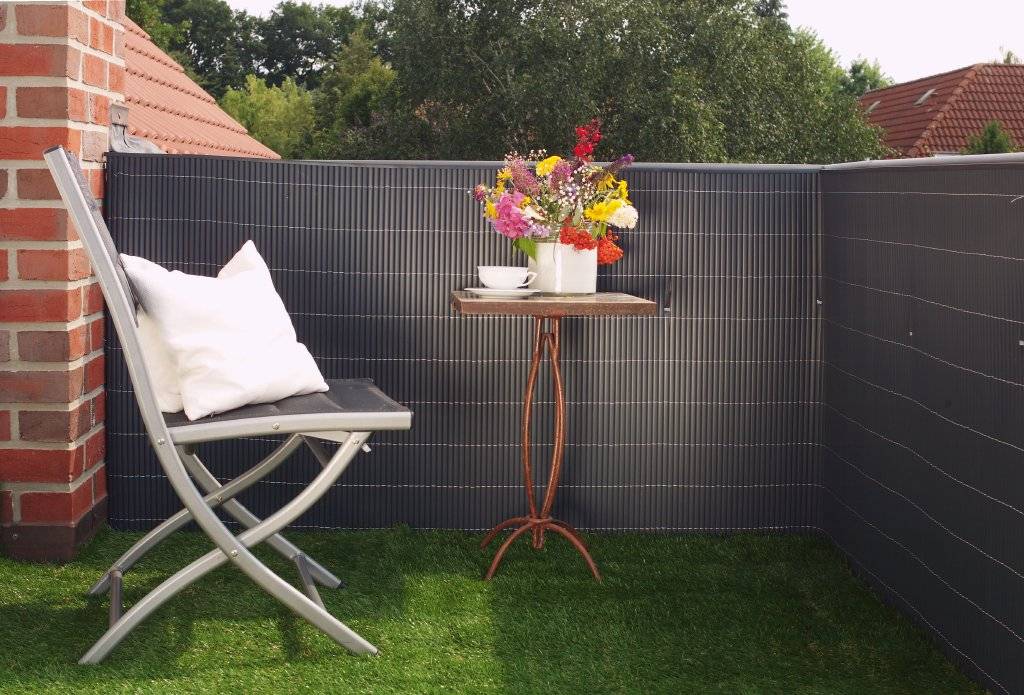 Gardenova - Brise vue canisse Anthracite - L.300 x l.0,6 x H.90 cm - Image 1
