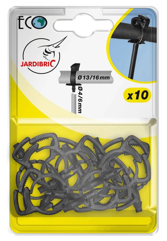 Jardibric - Collier de serrage auto perçantes noir Ø6 mm Ø13-16 mm Pack de 10 - JARDIBRIC - Image 2