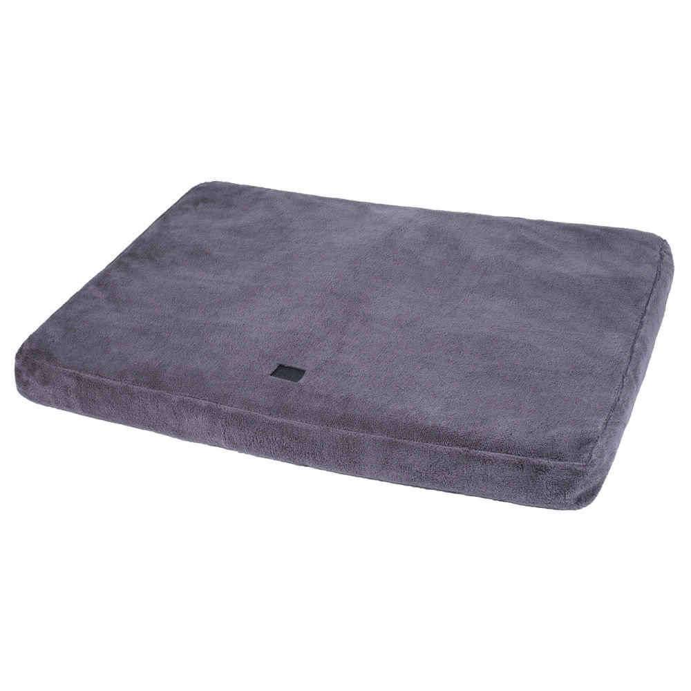 Matelas Chien Tissu Peluche Marron Orange L110xl75xH9 cm Home - WOUAPY