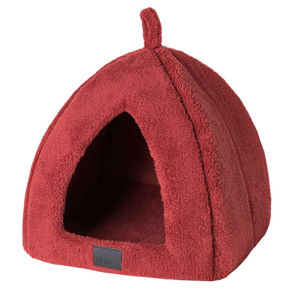 Igloo chat tissu peluche 35x35x38 cm Wouapy Home - WOUAPY