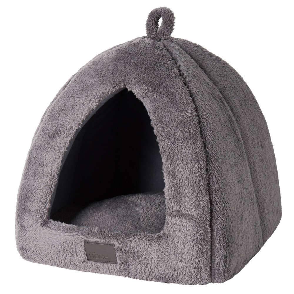 Igloo chat tissu peluche 35x35x38 cm Wouapy Home - WOUAPY - Imagen 2
