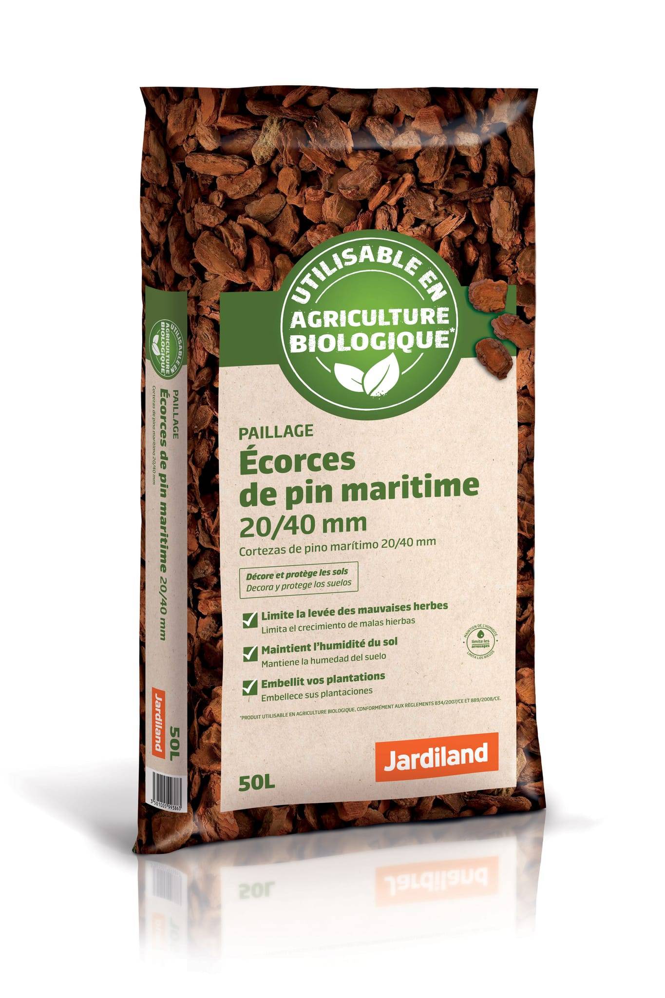Jardiland - Jardiland - Ecorce de pin premium 20/40 mm 50L